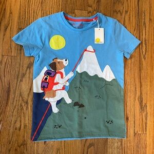 Mini Boden Puppy Appliqué T-shirt